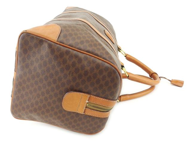 【30％OFF★週末タイムSALE】セリーヌ CELINE ボストンバッグマカダム ブラウン ベージュ ゴールド レディース 中古_3