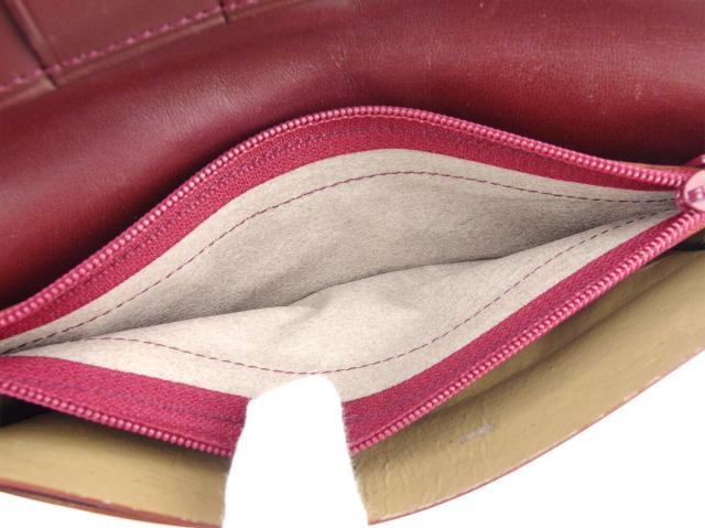 サンローラン SAINT LAURENT 長財布YSLロゴ ボルドー レディース 中古_8
