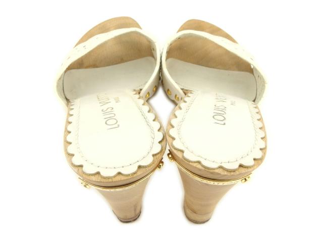 Louis Vuitton ホワイトサンダル 34サイズ ルイ・ヴィトン LOUIS VUITTON サンダル #34 ホワイト 白 レディース
