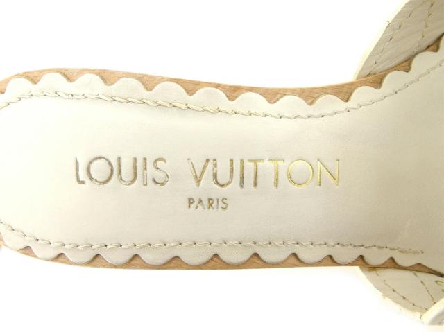 Louis Vuitton ホワイトサンダル 34サイズ ルイ・ヴィトン LOUIS VUITTON サンダル #34 ホワイト 白 レディース