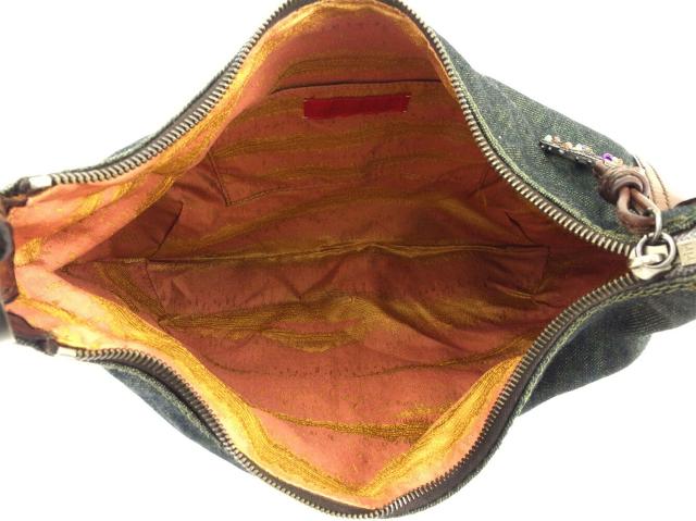 【GWタイムセール】ヴァレンティノ・ガラヴァーニ Valentino Garavani ショルダーバッグ ブラウン ネイビー レディース 中古_5