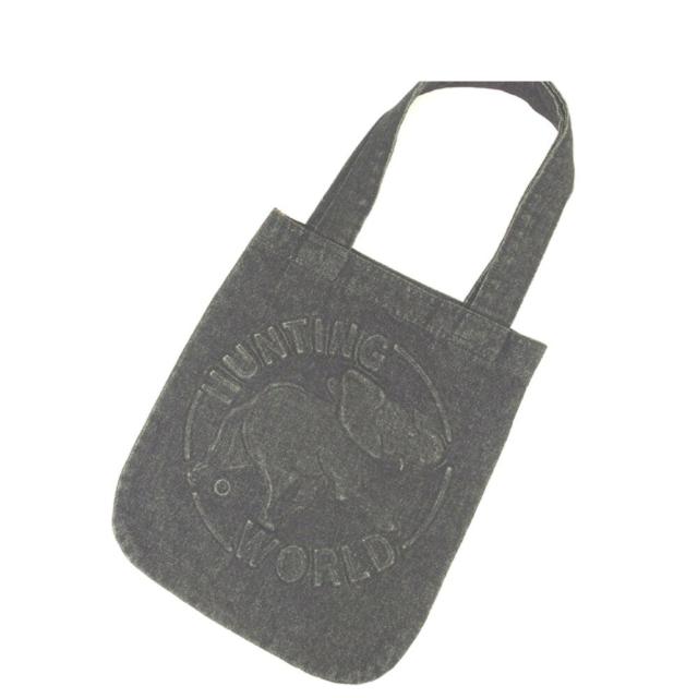 【X'masセール★30%OFF】ハンティングワールド HUNTING WORLD トートバッグブラックデニム ブラック レディース 中古