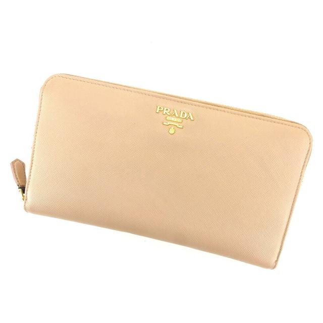 【BIGお買い物ラリー★30%OFFセール中】プラダ PRADA 長財布 ピンク レディース 中古