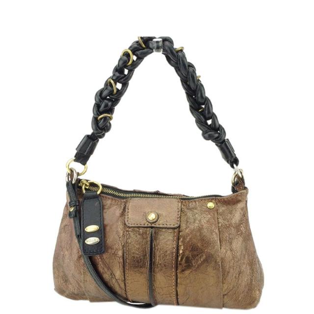 【BIGお買い物ラリー★30%OFFセール中】クロエ Chloe ショルダーバッグ ブラウン ブラック レディース 中古