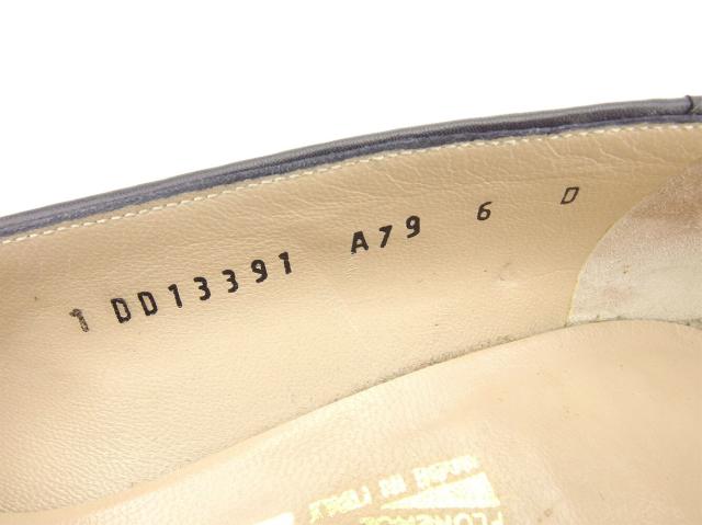 【30％OFF★土日ひと休み大売り出し】サルヴァトーレフェラガモ Salvatore Ferragamo パンプス #6 黒いこと 緑であること レディース 中古