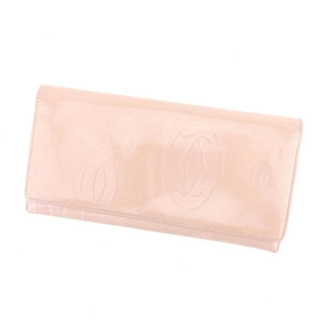 【X'masセール★30%OFF】カルティエ CARTIER 長財布ハッピーバースデー ピンク レディース 中古