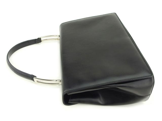 サルヴァトーレフェラガモ Salvatore Ferragamo ハンドバッグ ブラック レディース 中古_4