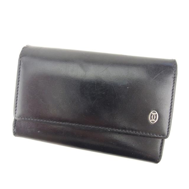 【BIGお買い物ラリー★30%OFFセール中】カルティエ CARTIER キーケースパシャ ブラック レディース 中古