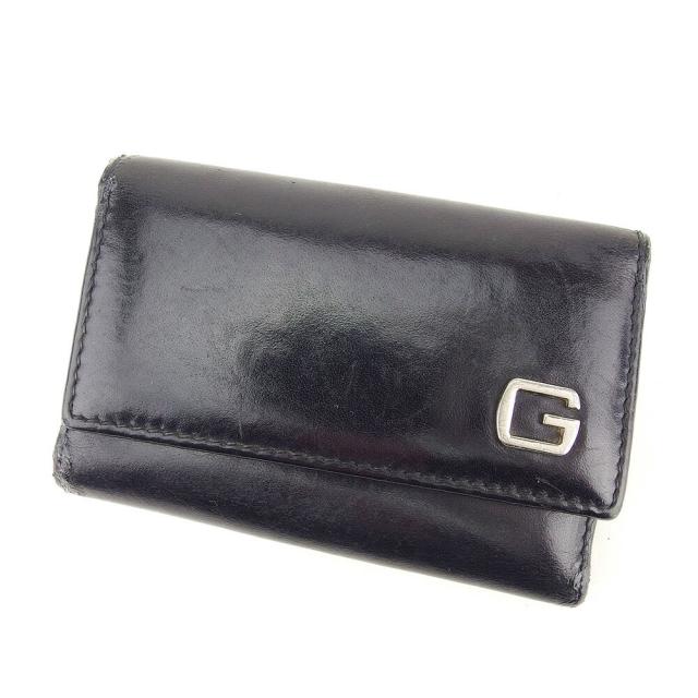 【BIGお買い物ラリー★30%OFFセール中】グッチ GUCCI キーケース ブラック レディース 中古