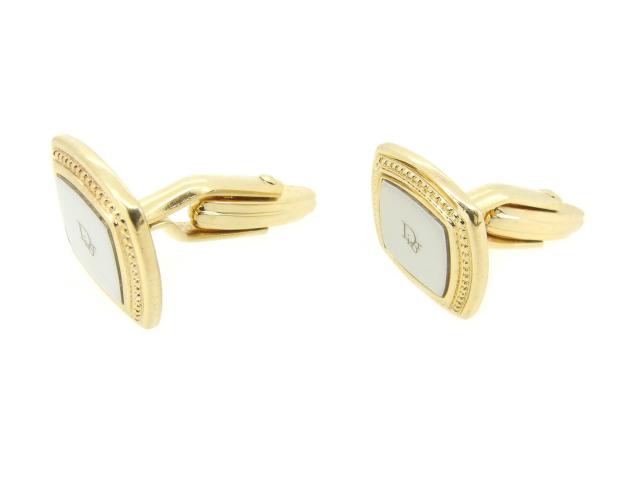 【30％OFF★週末タイムセール】ディオール Dior カフスロゴ ゴールド レディース 中古_4
