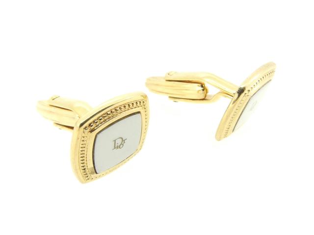 【30％OFF★週末タイムセール】ディオール Dior カフスロゴ ゴールド レディース 中古_5