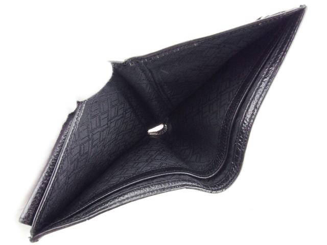ダンヒル Dunhill 二つ折り財布ディーエイト ブラック グレー 灰色
