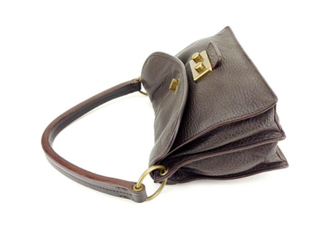 【週末タイムセール】ミュウミュウ MIUMIU ハンドバッグ ブラウン レディース 中古_4