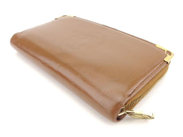 【BIGお買い物ラリー★30%OFFセール中】カルティエ CARTIER 長財布マルチェロ マルチェロ ブラウン レディース 中古 カルティエ CARTIER 長財布マルチェロ ブラウン レディース 中古