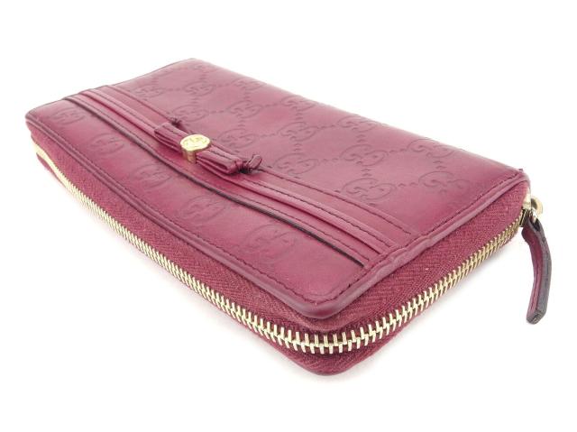 【30％OFF★週末タイムSALE】グッチ GUCCI 長財布グッチシマ メイフェア パープル ゴールド レディース 中古_3