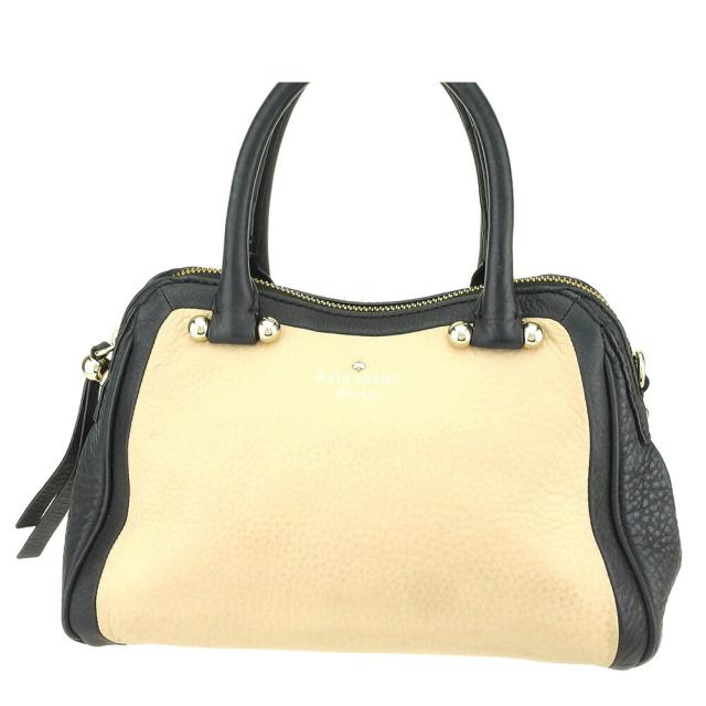【BIGお買い物ラリー★30%OFFセール中】ケイトスペード Kate Spade ハンドバッグ ベージュ ブラック レディース 中古