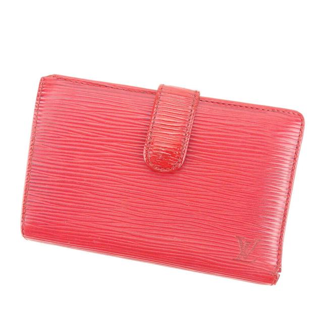 【BIGお買い物ラリー★30%OFFセール中】ルイ・ヴィトン LOUIS VUITTON 二つ折り財布エピ ポルトモネビエヴィエノワ レッド レディース 中古