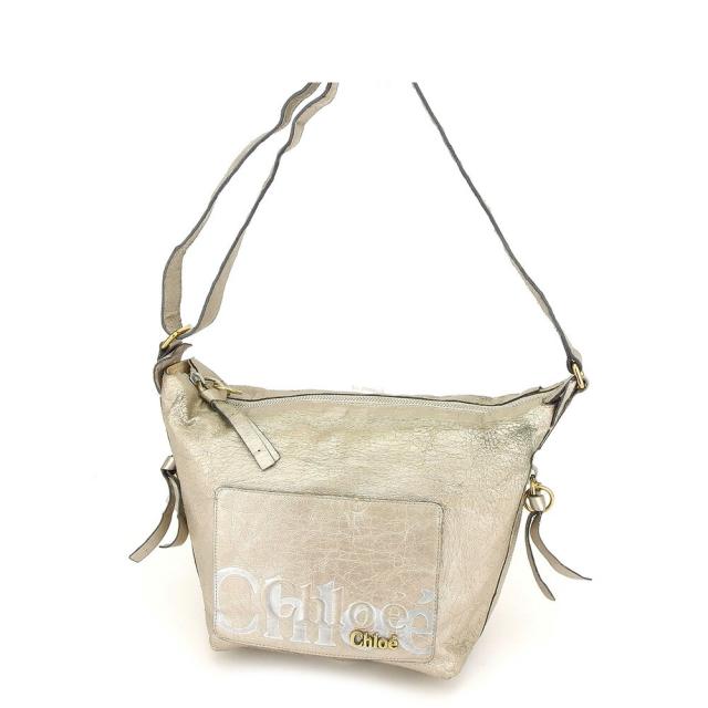 【BIGお買い物ラリー★30%OFFセール中】クロエ Chloe ショルダーバッグエクリプス ゴールド レディース 中古