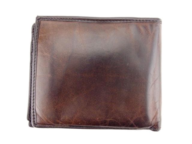【30％OFF★週末タイムセール】ハンティングワールド HUNTING WORLD 二つ折り財布 ブラウン レディース 中古_1
