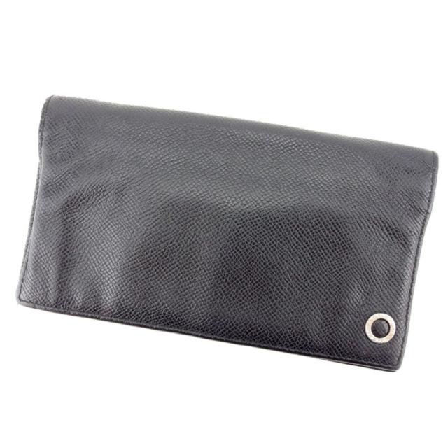 【BIGお買い物ラリー★30%OFFセール中】ブルガリ BVLGARI 長財布ブルガリブルガリ ブラック レディース 中古