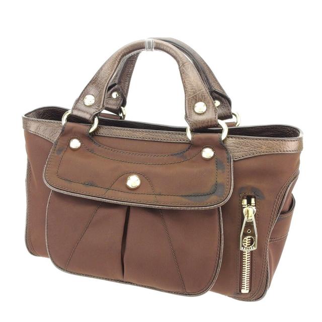【BIGお買い物ラリー★30%OFFセール中】セリーヌ CELINE ハンドバッグ ブギーバッグ ブラウン レディース 中古