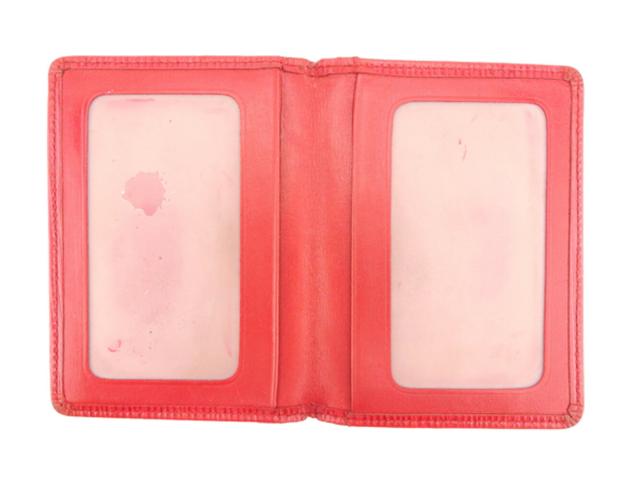 LOUIS VUITTON◇ポルト・2カルト・ヴェルティカル_エピ_RED/レザー/RED