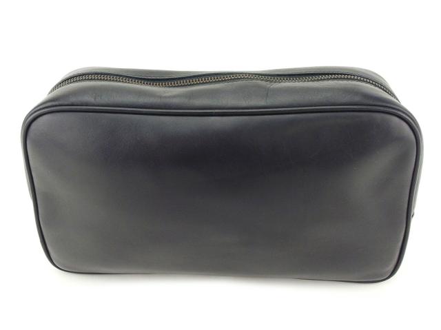 【週末タイムセール】グッチ GUCCI クラッチバッグダブルG オールドグッチ ブラック ゴールド レディース 中古_1