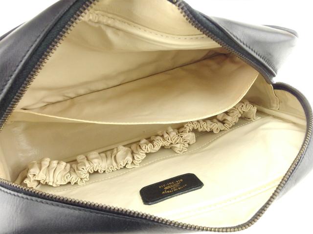 【週末タイムセール】グッチ GUCCI クラッチバッグダブルG オールドグッチ ブラック ゴールド レディース 中古_5