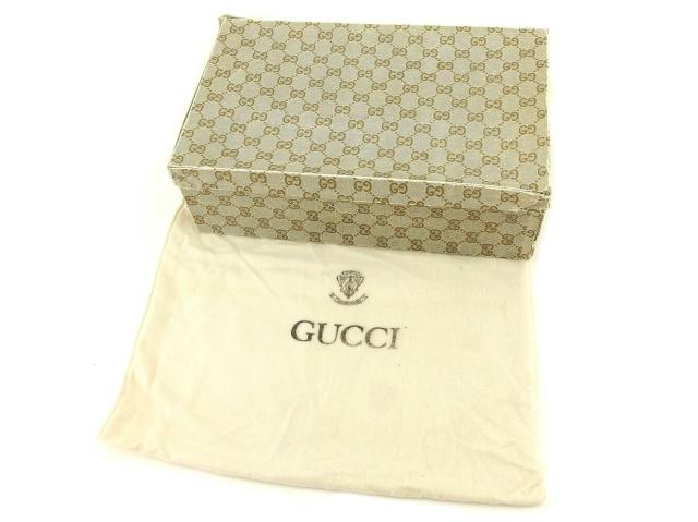 【週末タイムセール】グッチ GUCCI クラッチバッグダブルG オールドグッチ ブラック ゴールド レディース 中古_6