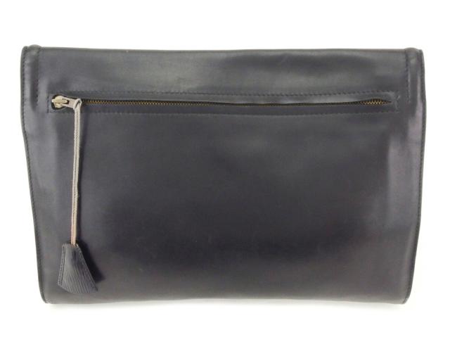 ダンヒル Dunhill ビジネスバッグdモチーフプレート ブラック ゴールド レディース 中古_1