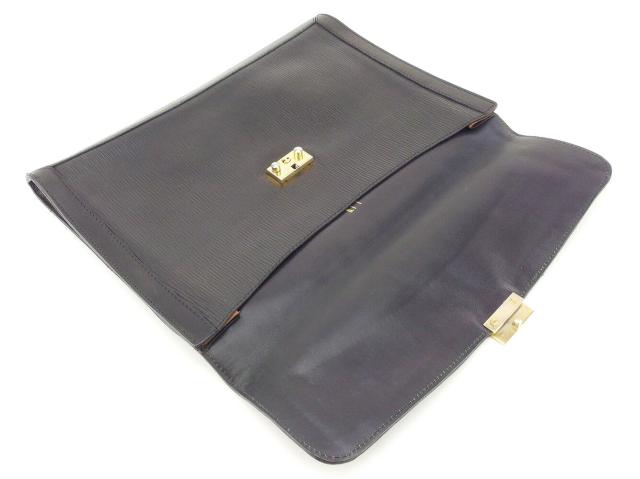ダンヒル Dunhill ビジネスバッグdモチーフプレート ブラック ゴールド レディース 中古_4