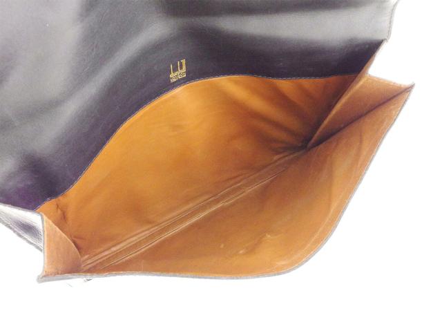 ダンヒル Dunhill ビジネスバッグdモチーフプレート ブラック ゴールド レディース 中古_5