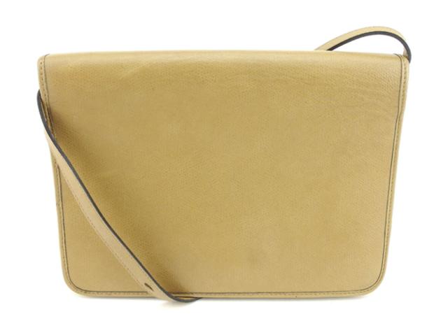 【30％OFF★週末タイムセール】ディオール Dior ショルダーバッグロゴプレート オールドディオール ベージュ ゴールド ブラック レディース 中古_1