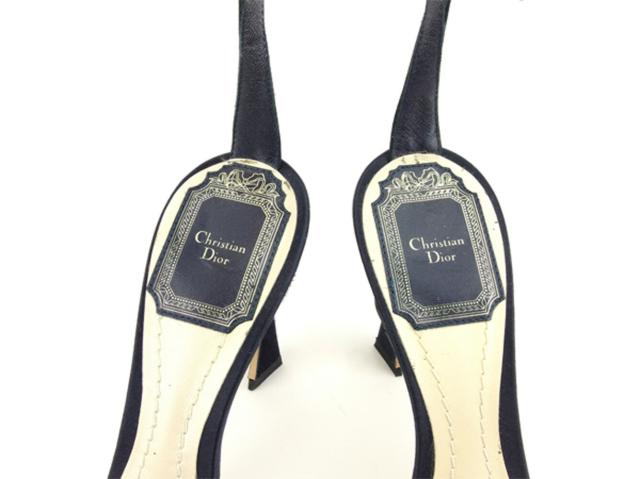 ディオール Dior サンダルアンクルストラップ ♯35ハーフ ピンヒール