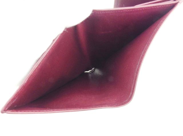 【30％OFF★土日ひと休み大売り出し】カルティエ CARTIER 三つ折り紙入れ帆柱生産ライン ボルドーワイン レディース 中古