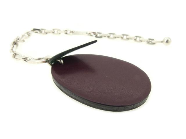 エルメス HERMES キーホルダー フルーツモチーフ パープル グリーン