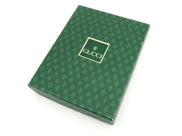 グッチ GUCCI 二つ折り財布 ブラック レディース 中古_7