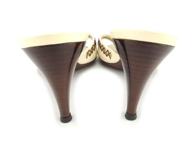【週末セール★30％OFF】ルイ・ヴィトン LOUIS VUITTON サンダル #37サイズ ベージュ ゴールド レディース 中古_2