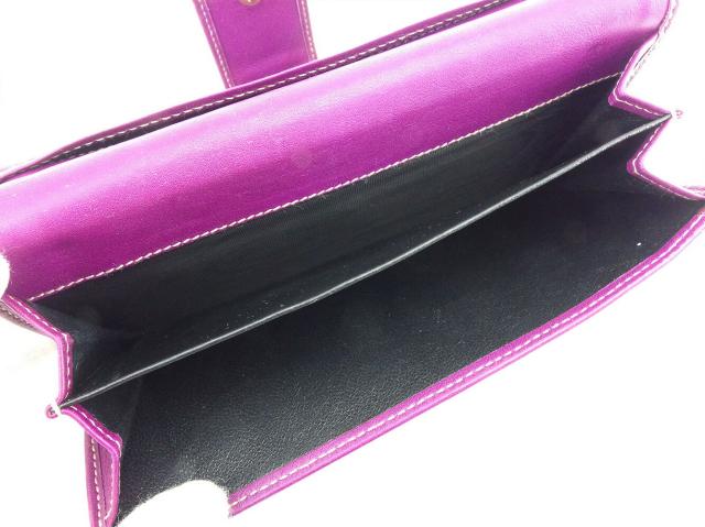 【ウィンターSALE★30%OFF】グッチ GUCCI 長財布グッチシマ パープル ゴールド レディース 中古