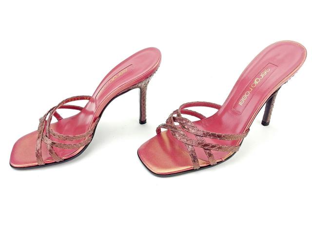 セルジオロッシ/Sergio rossi/サンダル/ピンクベージュ/36.5 セルジオロッシ/Sergio rossi/サンダル/ピンクベージュ/36.5 Sergio
