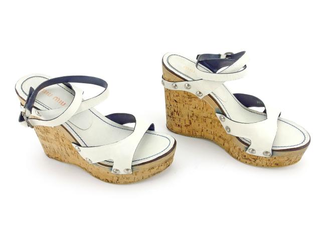 miu miu / ミュウミュウ | エスパドリーユ ウェッジソール サンダル