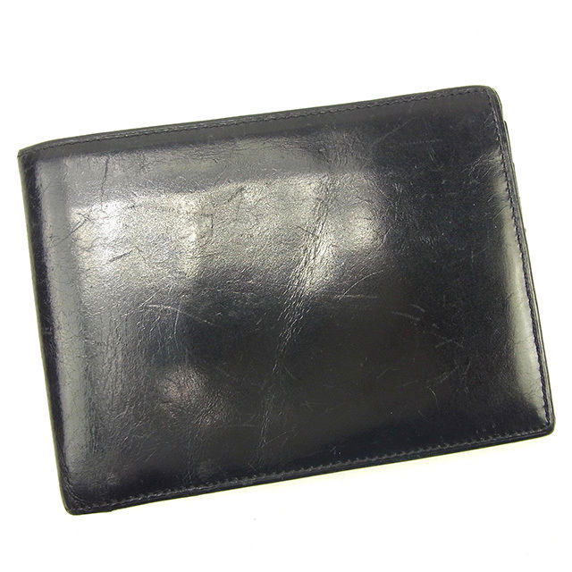 【BIGお買い物ラリー★30%OFFセール中】プラダ PRADA 札入れ ブラック レディース 中古