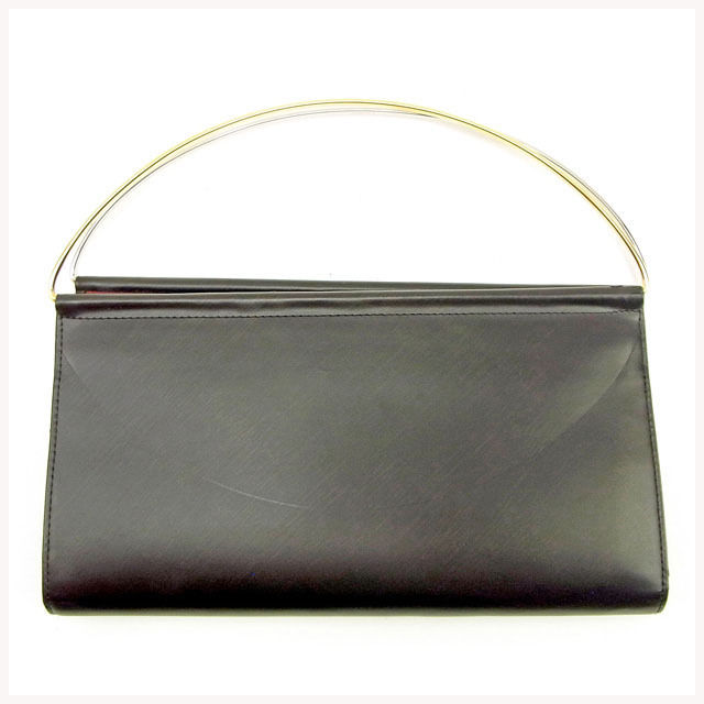 【BIGお買い物ラリー★30%OFFセール中】カルティエ CARTIER 長財布トリニティ ブラック×ボルドー系 レディース 中古