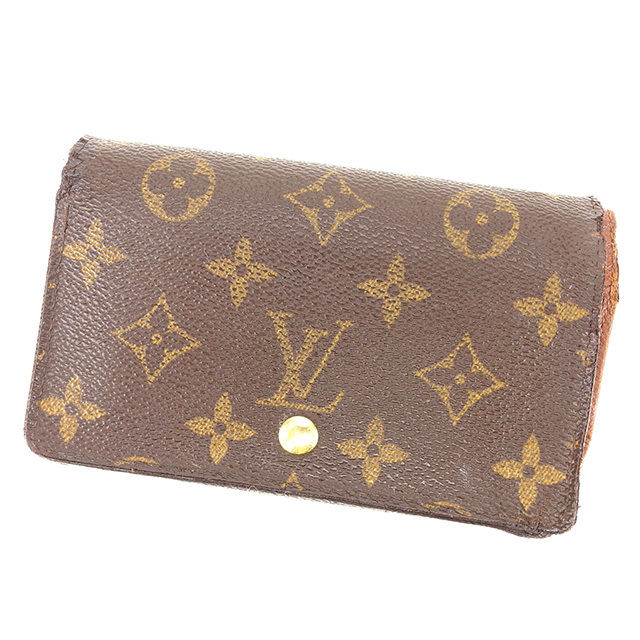 【BIGお買い物ラリー★30%OFFセール中】ルイ・ヴィトン LOUIS VUITTON 長財布モノグラム ポルトモネビエトレゾール ブラウン レディース 中古