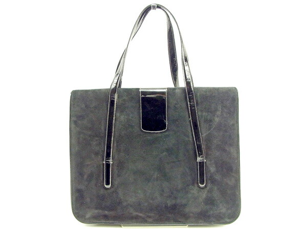 【GWタイムセール】サルヴァトーレフェラガモ Salvatore Ferragamo ハンドバッグヴァラ金具モチーフ ブラック レディース 中古_2