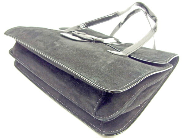 【GWタイムセール】サルヴァトーレフェラガモ Salvatore Ferragamo ハンドバッグヴァラ金具モチーフ ブラック レディース 中古_3