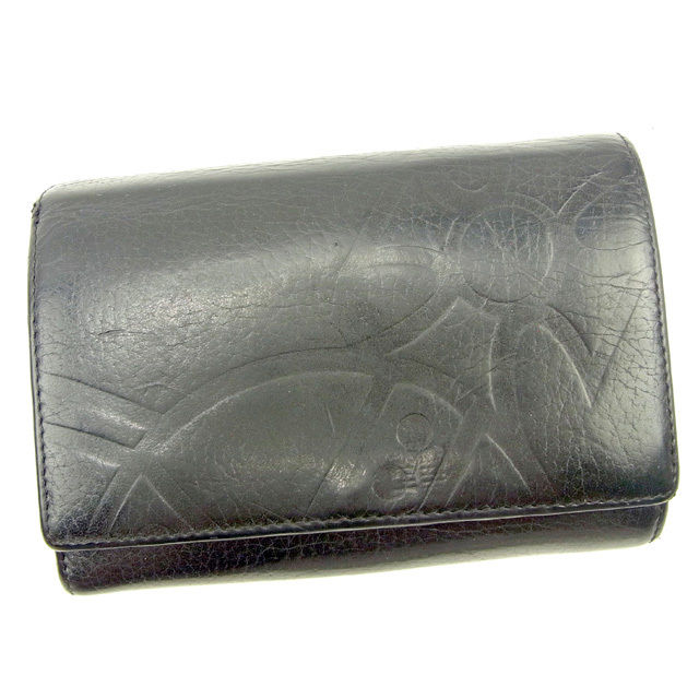 【未使用】ヴィヴィアンウエストウッド 型押し 長財布 オーブ フラップ ブラック ヴィヴィアンウエストウッド Vivienne Westwood 長財布 オーブ型