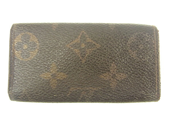ルイ・ヴィトン LOUIS VUITTON キーケースモノグラム ミュルティクレ4 ブラウン レディース 中古_1