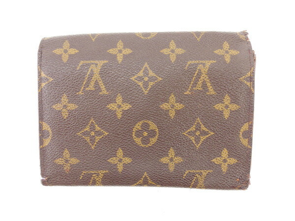 ルイ・ヴィトン LOUIS VUITTON 三つ折り財布モノグラム ポルト