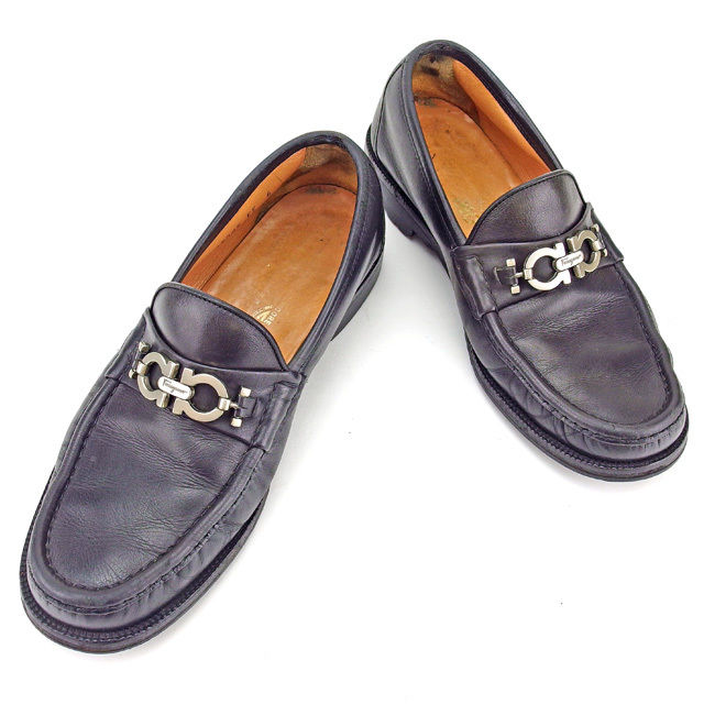 専用 FERRAGAMO フェラガモ ガンチーニ ローファー 6EE 定番✨️】Ferragamo フェラガモ シルバーガンチーニローファー 6EE